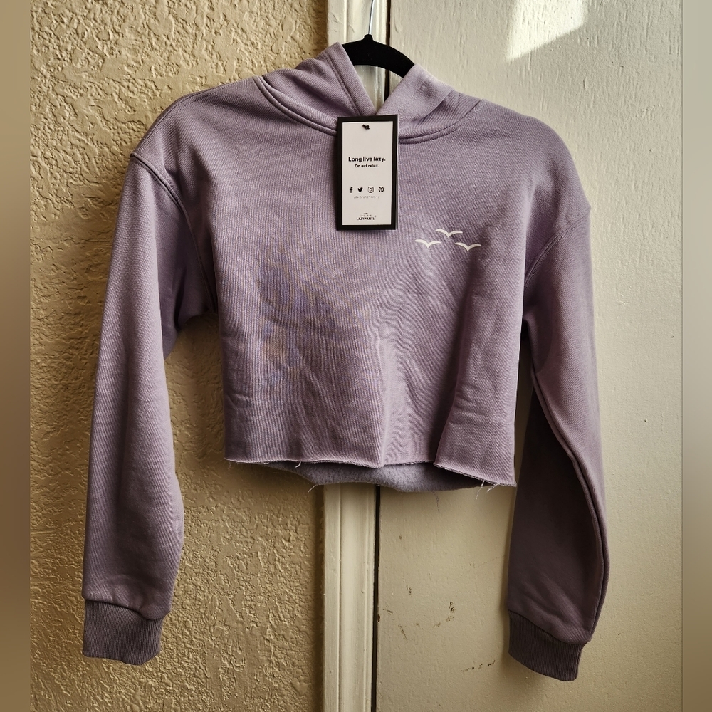Lazy Pants- Cropped Hoodie